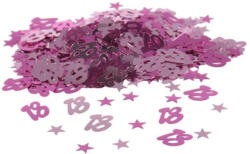 PartyDeco S. r. o Konfetti, metál pink, 18-as, 14 gr/csomag