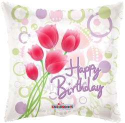 Conver Fólia lufi, 18"/45cm, párna, HB, tulipánok