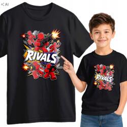  Gyerek Póló Fekete Roblox Rivals Játék Xs 116 cm