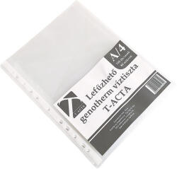 T-Acta Genotherm lefűzhető, A/4, 80 micron, víztiszta 50 db/csomag