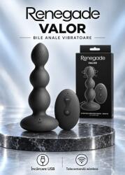 NS Novelties Vibrator anal Renegade Valor, rotatie si telecomanda wireless
