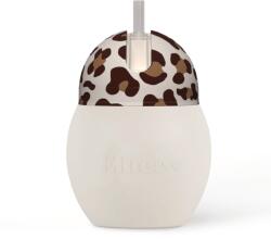 Elhée Cana din silicon cu pai - 240 ml - Coconut / Grauu - Elhée