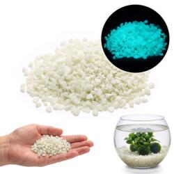 Happet Akvárium alom színes világító foszforeszkáló kövek kék 0, 5kg (E117)