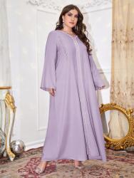 Shein EC31209 Shein Egyszerű Maxi Ruha Gyöngyökkel És Kavicsokkal 44-ES