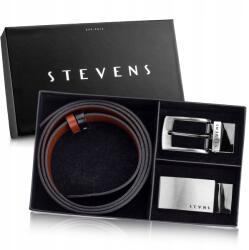 Stevens Öv Férfi Bőr Kétoldalas 4in1 Forgatható csat Ajándék szett 90cm (ZPPD 01/02 90)