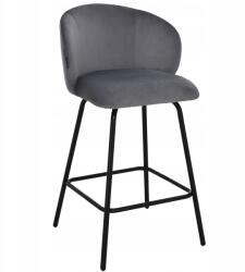 exito design Hoker, bárszék velvet szürke modern loft Nemi 65 cm (EX23121G108-12)