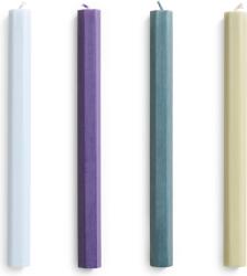 HAY Lumânări Hexagon violet-verzi, 4 buc (AE730-F639)