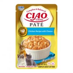 CIAO Plic Pisica Ciao Entree Pate Pui Cu Branza 40 Gr (00482)