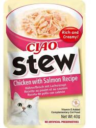 Ciao Plic Pisica Ciao Stew Pui Cu Somon 40gr (00678)