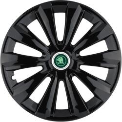 AutoHelix MSA Set 4 Capace Roti Autohelix MSA® potrivite jantelor de 15 inch, pentru Skoda Verde model Delta Black (19935)
