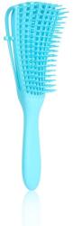 Flippy Perie Flexibila, Flippy, pentru Descurcat Par Cret Umed si Uscat, 8 Brate Mobile, din TPE, 24.5 x 4.5 x 2 cm, Albastru