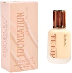 Kevin&Coco Fond de Ten, KevinCoco, Model Tulip, Textura Lichida, Acoperire Naturala, 38 ml, 5 x 3.7 x 10.7 cm, Nuanta 1, Ivory Light