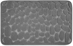 Flippy Covoras pentru Baie Antiderapant, Flippy, Uscare Rapida, Model 3D Piatra, 40x60 cm, Gri Covor baie