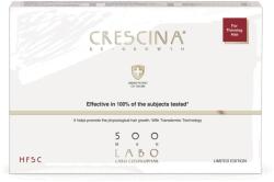 Labo Suisse Szett, Labo Suisse, Crescina, Transdermic HFSC 500, For Growth Stimulation, Ampullás kezelő szérum, For Scalp, Férfiaknak, 5 db, 3.5 ml