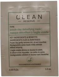 Clean Clean, Reserve - Purple Clay, Detoxifying, Clay Mask, 1.5 ml *Minta
