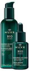NUXE Set Nuxe: Bio Organic, Chia Seeds, Antioxidáns, Szérum, Arcra, 30 ml + Bio Organic, Tisztító, Micellás víz, Minden bőrtípusra, 200 ml