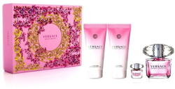 Versace Bright Crystal szett 90 ml + testápoló + tusfürdő + miniatűr