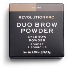 Makeup Revolution PRO Szemöldökpúder Ebony 2, 2g
