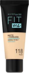 Maybelline Fit Me Matte + Poreless Alapozó 118 Nude 30 ml
