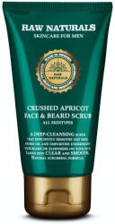 Raw Naturals Raw Naturals, Apricot Face & Beard Scrub, Vegán, Exfoliating Scrub, 75 ml