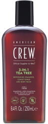 American Crew 3-in-1 Tea Tree sampon, balzsam és tusfürdő, 250 ml