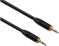 REDS MUSIC Cablu Jack 3, 5mm dublu mufă 15m negru REDS MUSIC AU19150BX, Ø6mm (AU19150BX)