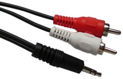  CABLU 2RCA/JACK 3.5 GOLD 1.5M (CA1.5JR)