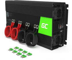 Green Cell INV12 power adapter/inverter Auto 3000 W Black (INV12)