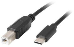 Lanberg CA-USBA-13CC-0018-BK cable 1.8 m USB 2.0 USB C USB B Black (CA-USBA-13CC-0018-BK)
