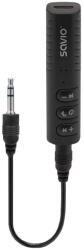 SAVIO Audió Bluetooth Adapter, AUX Transmitter, 3, 5mm Jack, Max 15m, fekete(TR-11/B)
