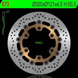 NG Brake Disc NG BRAKES Úszó - 673 NG Brake Disc Fékrendszer és alkatrészei Fékbetétek, fékpofák és féktárcsák Féktárcsák