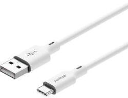 YENKEE YCU 315 WH, USB la USB C, 480 Mbps, TPE flexibil, 1.5 m, Alb (YCU 315 WH) - vexio