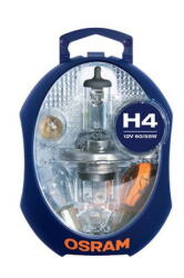 OSRAM Set rezerva becuri/sigurante electrice Becuri: 1x H4 1x P21W 1x PY21W 1x P21/5W 1x R5W 1x W5W Siguran? e: 2x 10A, 1x 15A, 1x 20A (H4 BOX)