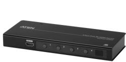 ATEN Switch HDMI True 4K Aten VS481C-AT-G, 4 Porturi Intrare, 1 Port Iesire, HDR, Telecomanda IR, RS-232, Carcasa Metalica, Negru (VS481C-AT-G)