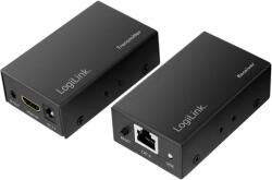 LogiLink EXTENDER HDMI over LAN LOGILINK, Input: HDMI (T) x 1, Output: RJ45 (M) x 1, , pana la 60m, rezolutie maxima Full HD (1920x1080) la 60 Hz, negru, "HD0023" (timbru verde 0.8 lei) (HD0023)