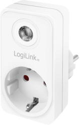 LogiLink ADAPTOR LOGILINK, senzor lumina zi/noapte, indicator LED, Schuko x 1, IP20, 230 V/16 A, 50 Hz, max. 3600 W (max 1000 W pentru lampa halogen), alb "PA0263" (include TV 0.18lei) (PA0263)