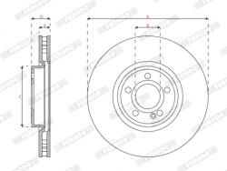FERODO Disc Frana Ddf3109C-1 Mercedes-Benz A-Class/B-Class/Cla/Cla Shooting Brake/Eqa (DDF3109C-1)