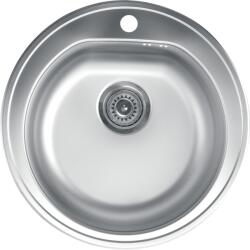 Metalac Chiuveta rotunda 510E Inox Venera510 mm, sifon 90 mm, inox (123677) - vexio Chiuveta