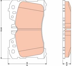 TRW Set Placute Frana, Frana Disc Gdb3473 Hyundai Ix35 Lexus Ls (GDB3473)