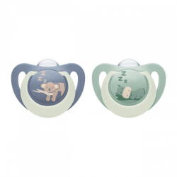 Nuk Dummy NUK First Choice Night 0-6m 2 pcs Hippo/Koala (59195-NUK-10175386)