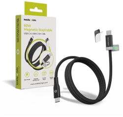 Mobile Origin Cablu date/încărcare Mobile Origin magnetic StayCable CB6 USB-C la USB-C, 60W, 1.5m, Universal (MO-60WMS-CB6) - vexio