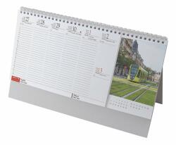 REALSYSTEM Asztali naptár képes REALSYSTEM álló fehér lapos Európa 2027 7961-99 (7961-99)
