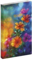 REALSYSTEM Zsebnaptár REALSYSTEM Flexi álló fehér lapos Floral 2027 5811-87 (5811-87)
