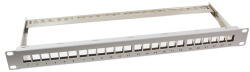 LogiLink 19" Patch panel 24 Keystone jack csatlakozóhoz, 1U, szürke