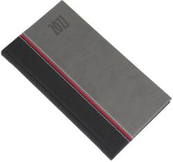 REALSYSTEM Zsebnaptár REALSYSTEM Kensington fekvő fehér lapos szürke 2027 5711-71 (5711-71)