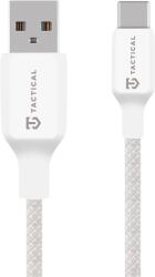 Tactical STITCH THREAD FONOTT SZÖVET USB-A/USB-C GYORSTÖLTŐ ADATKÁBEL 3A 27W 0, 3m FEHÉR (8596311283338) - dvdlemezbolt
