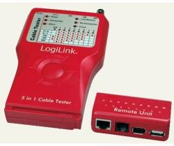LogiLink Tester cablu 5-in-1 (RJ-11, RJ-45, BNC, USB, IEEE1394) LogiLink WZ0014 (WZ0014)