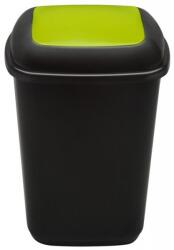 Plafor Cos plastic reciclare selectiva, capacitate 90l, PLAFOR Quatro - negru cu capac verde - sticla (PL-707-01) - vexio Cos de gunoi