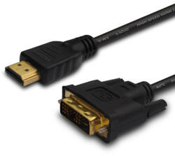 SAVIO CL-139 video cable adapter 1.8 m DVI-A HDMI Type A (Standard) Black (cl-139)