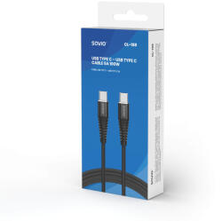 SAVIO CL-159 USB cable 1 m USB 2.0 USB C - USB C Black (CL-159)